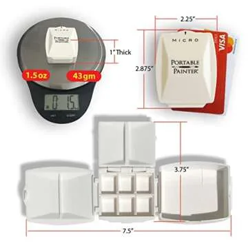 Micro Portable Watercolor Palette for Artists on the Go