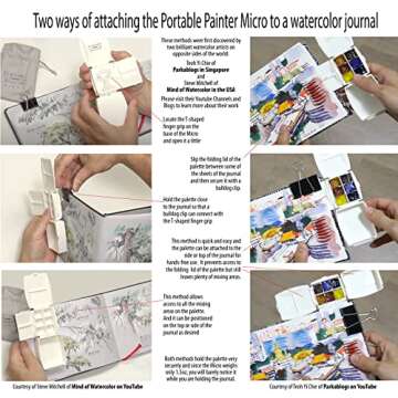 Micro Portable Watercolor Palette for Artists on the Go