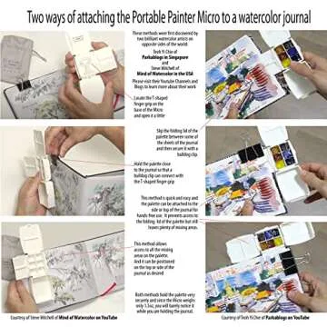 Micro Portable Watercolor Palette for Artists on the Go