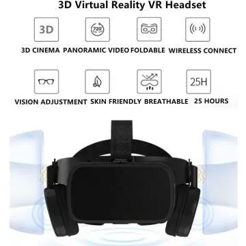 VR Headset for iPhone & Android - 3D Immersion & Gaming