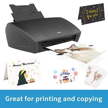 YINUOYOUJIA 100 Sheets White Cardstock 8.5 x 11" Thick Paper, 250gsm/92lb Construction Paper for Crafts,Card Making,Invitations,Printing,Drawing,Scrapbook Supplies.