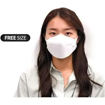 KN FLAX - Face Protective Mask (White) [Made in Korea] [10 Individually Packaged] 4-Layers Premium KF94 Certified Safety Mask for Adult [English Packing]