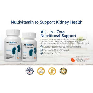 Nephroceuticals ProRenal+D Kidney Health Multivitamins