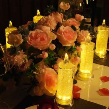 HAIDOLIANG LED Candles for Wedding Ramadan Christmas Decor