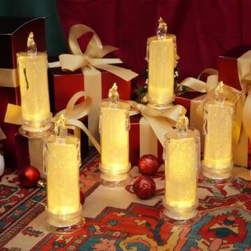 HAIDOLIANG LED Candles for Wedding Ramadan Christmas Decor