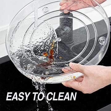 Lazy Susan Turnable Cabinet Organizer, Multifunctional 2 Tier 360 Rotating Clear Cabinet Organizer Large Spinning Spice Containers Cosmetic Can Organizers for Kitchen Pantry Bathroom