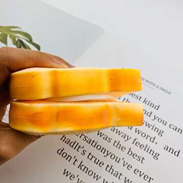 Toast Sliced Bread Stress Toy - Fun Stress Relief Ideal for All