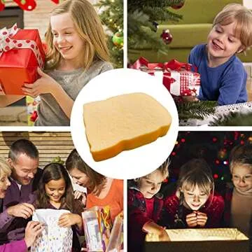 Toast Sliced Bread Stress Toy - Fun Stress Relief Ideal for All