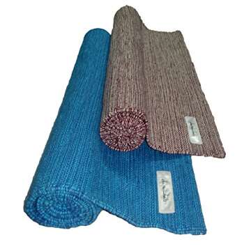 Ekaminhale Organic Yoga Rug - Blue - 70 x 198 cm