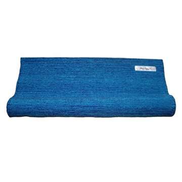 Ekaminhale Organic Yoga Rug - Blue - 70 x 198 cm