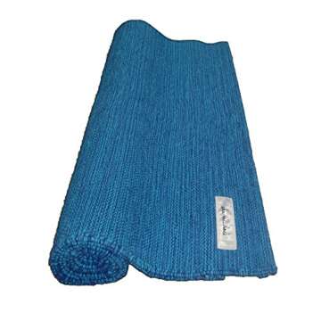 Ekaminhale Organic Yoga Rug - Blue - 70 x 198 cm