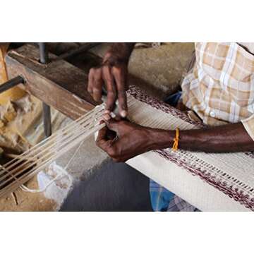 Ekaminhale Organic Yoga Rug - Blue - 70 x 198 cm