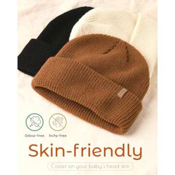 FURTALK Toddler Beanie Baby Boys Girls Beanies Kids Winter Hats Children Knit Warm Caps