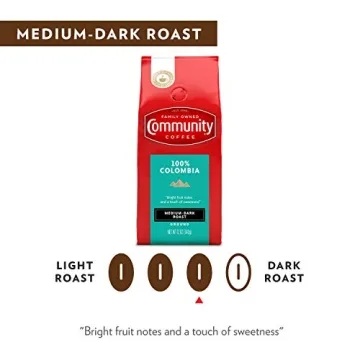 100% Colombia Medium Dark Roast Coffee - 12oz
