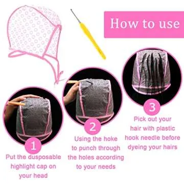 Waydress Highlight Hair Cap Set for Perfect Hair Dyeing
