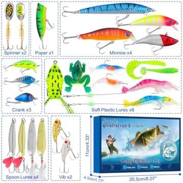 Valentine Fishing Gifts for Him - Unique Fishing Lures Set for Boyfriend