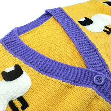 Kawaii Strawberry Print Cardigan Sweater for Women