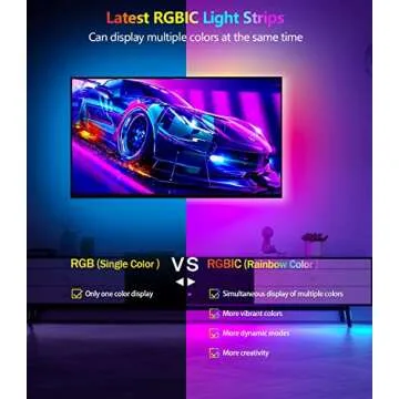 Daymeet LED Lights for Bedroom, 33ft LED Chasing Effect Dream ICRGB Light Strip, USB Smart Light Str...