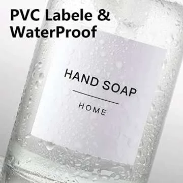 180 Minimalist Laundry Labels for Jars, Laundry Stickers for Containers, Cleaning for Laundry Room Spray Bottles and Household Organization, Waterproof and Easy to Stick and Peel