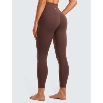 CRZ YOGA Women's Butterluxe Cross Waist Leggings - V Crossover Design for Ultimate Comfort