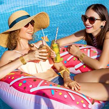 Alphatool Glitter Jelly Bangles Bracelets for Women - Soft Silicone Glitter Filled Bracelet, Bowknot Sparkling Fashion Bangles for Ladies, Girls Lightweight Cute (5 Pack, Gold)