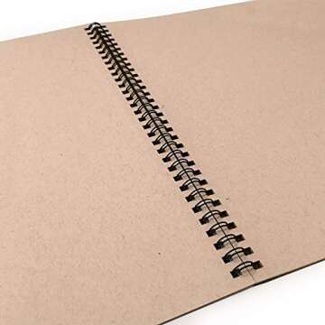 Strathmore 400 Series Sketch Pad, Toned Tan, 11x14 inch, 24 Sheets - Artist Sketchbook for Drawing, ...