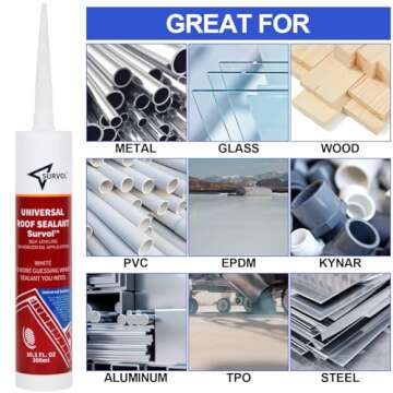 Survol RV Roof Sealant Self-Leveling 2-Pack White