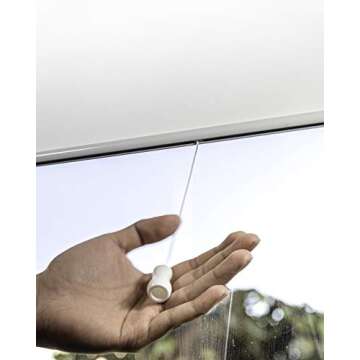 CHICOLOGY Roller Window Shades , Window Blinds , Window Shades for Home , Roller Shades , Window Treatments , Window Blinds Cordless , Door Blinds , Urban White (Light Filtering), 48"W X 72"H