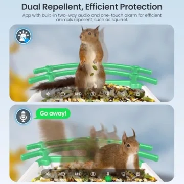 Smart Bird Feeder & Camera, 2K Video, AI Bird Recognition