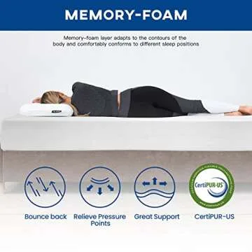 Affordable 12 inch Gel Memory Foam Mattress for Comfort