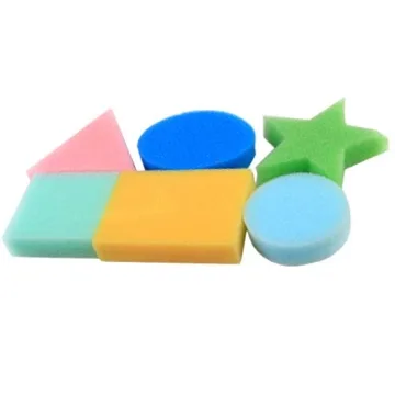 Geometric Shape Painting Sponges - 18 Pieces for Kids Fun