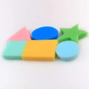 Geometric Shape Painting Sponges - 18 Pieces for Kids Fun