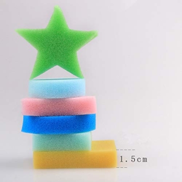 Geometric Shape Painting Sponges - 18 Pieces for Kids Fun