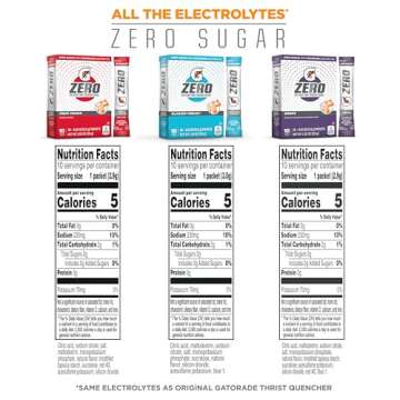 Gatorade G Zero Powder Pack - Electrolyte Hydration Mix