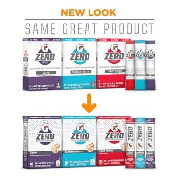 Gatorade G Zero Powder Pack - Electrolyte Hydration Mix