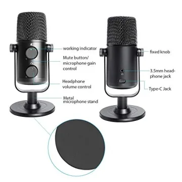 MAONO USB Microphone for Podcasting Streaming Gaming Direct