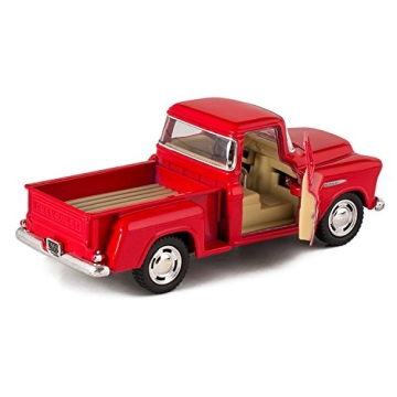Kinsmart Red 1955 Chevy Stepside Collectible Toy Truck