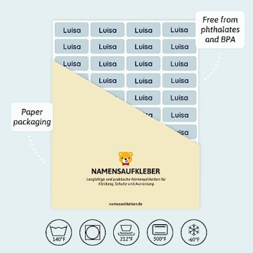 Customizable TeddyLabels for Clothes and Personal Items