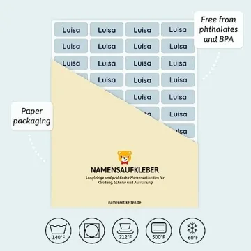 Customizable TeddyLabels for Clothes and Personal Items