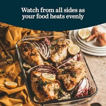 Libbey Baker’s Basics 5 Piece Glass Baking Dish Set with 1 Lid, Stackable, Clear Versatile Casserole Dish Set, Baking Glassware Set for Food Prep