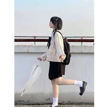 Japan Harajuku Kawaii Pink Knitted Cardigan Women's V-Neck Sweater Cute Bow Heart Korean JK School Uniform Jacket