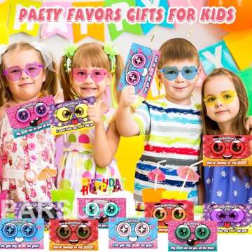 PARSUP Valentine's Day Cards & Heart Glasses for Kids