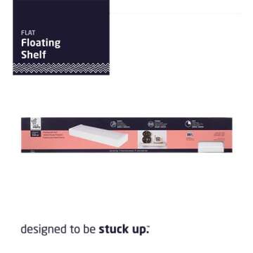 HIGH & MIGHTY Floating Shelf with Easy Tool-Free Installation