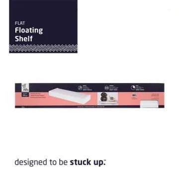 HIGH & MIGHTY Floating Shelf with Easy Tool-Free Installation