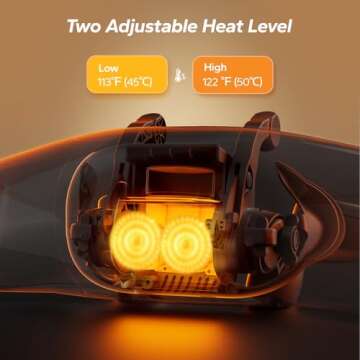 MERACH Neck Massager for Pain Relief Deep Tissue, Shiatsu Neck and Shoulder Massager with Heat, Cordless Back Massager for Home, Office, Car Use, Gifts for Men and Women