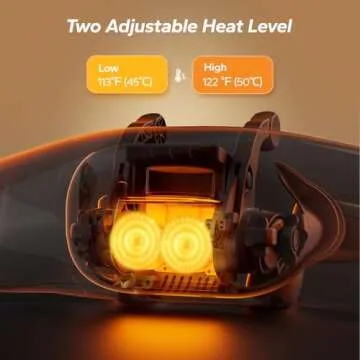 MERACH Neck Massager for Pain Relief Deep Tissue, Shiatsu Neck and Shoulder Massager with Heat, Cordless Back Massager for Home, Office, Car Use, Gifts for Men and Women