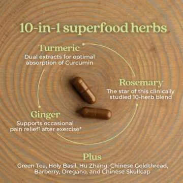 Zyflamend Herbal Pain Reliever for Joint Health 180 Count