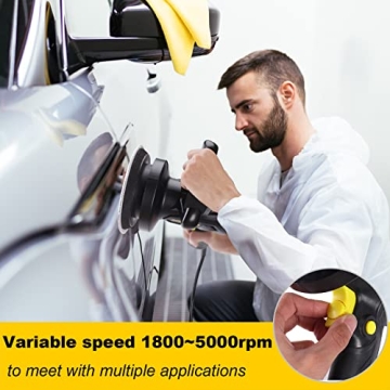 Rolaysee 6 Inch Car Buffer Polisher Kit for Home Use