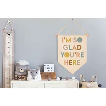 I'm So Glad You're Here-Classroom Decor-Inclusive Classroom Decor-Welcome Gift-Teacher Gift-Canvas H...