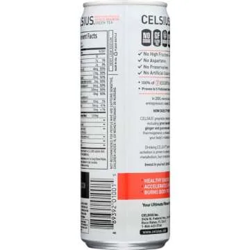 Celsius Celsius - Peach Mango Green Tea, 12 - 12 fl oz (355mL) Cans